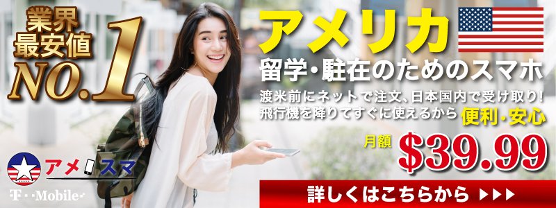 留学、駐在家族向けスマホ・SIMサービスのアメスマ