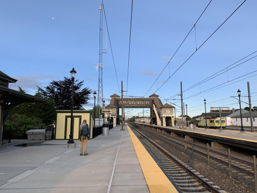 ロードアイランド大学近くの駅