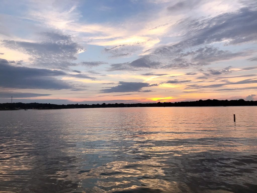 ミシガン大学の夕日