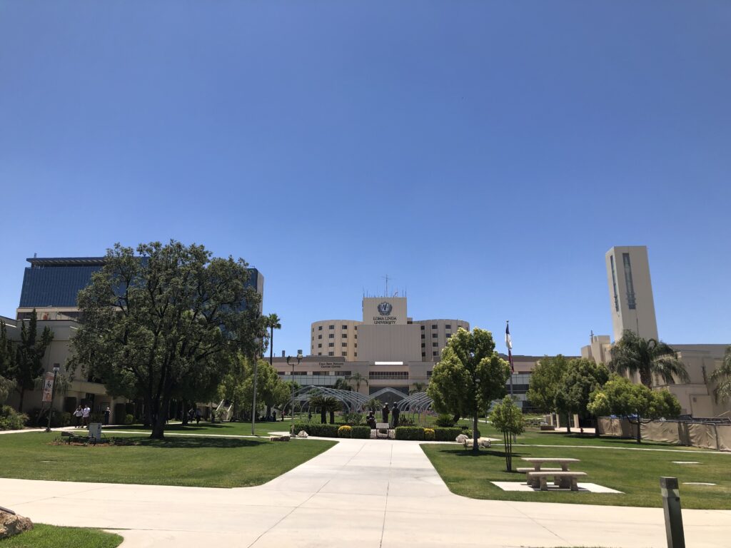 アメリカ留学先であるロマリンダ大学の風景