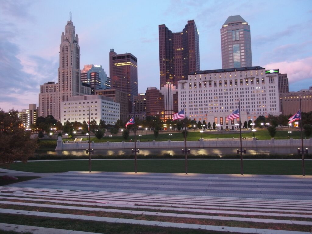 オハイオの街並み