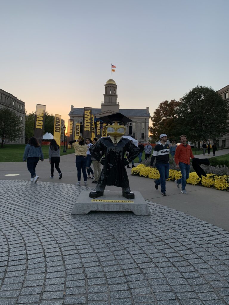 アイオワ大学に留学する田中さん