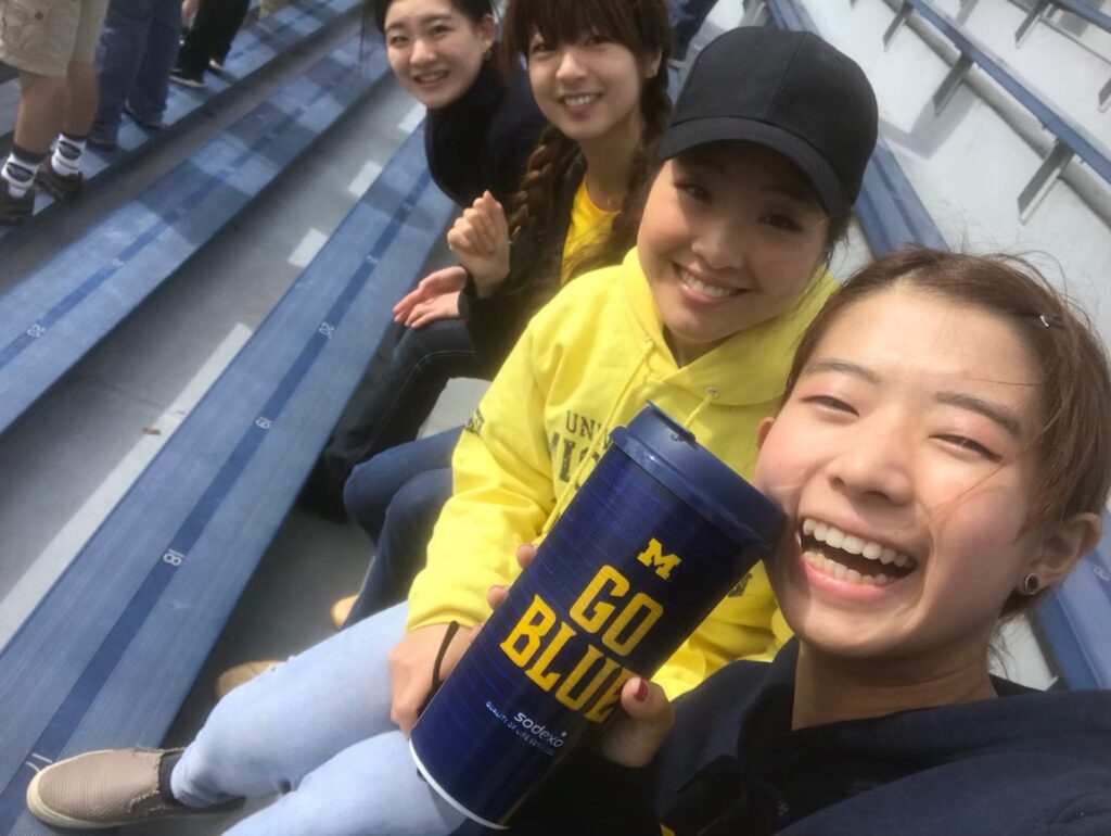 ミシガン大学アナーバー校に留学する中井さん