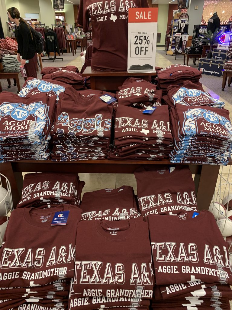 テキサスA&M大学周辺の様子